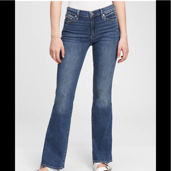Gap Mid Rise Perfect Boot Jeans With Washwell™ - Picture 3 of 13